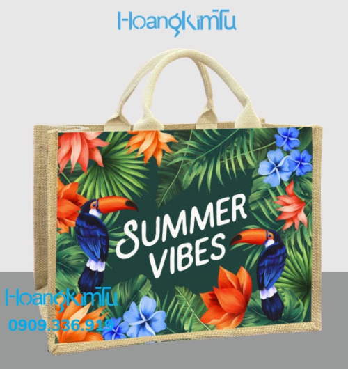 Túi đay vintage Hoàng Kim Tú